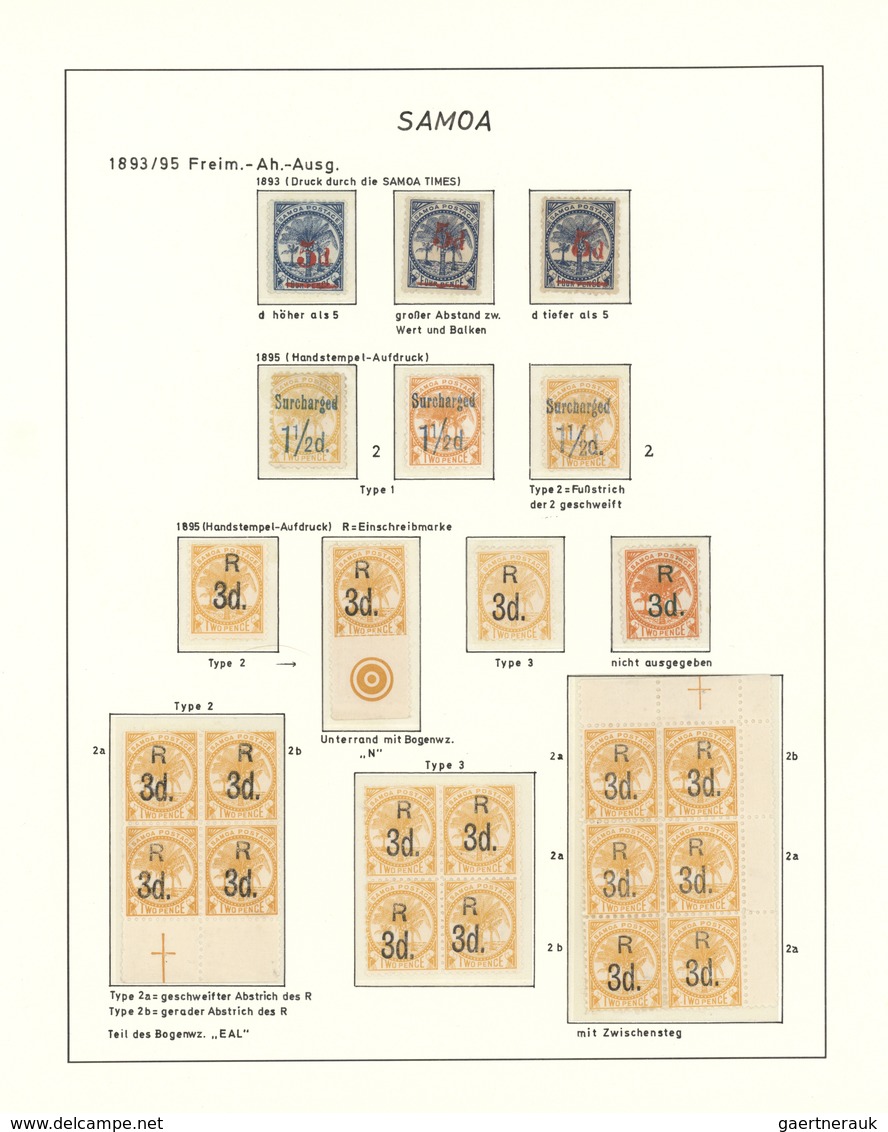 29540 Samoa: 1877/1970, Attractive Mint/used Specialized Collection, Starting With Agar And Davis Private - Samoa