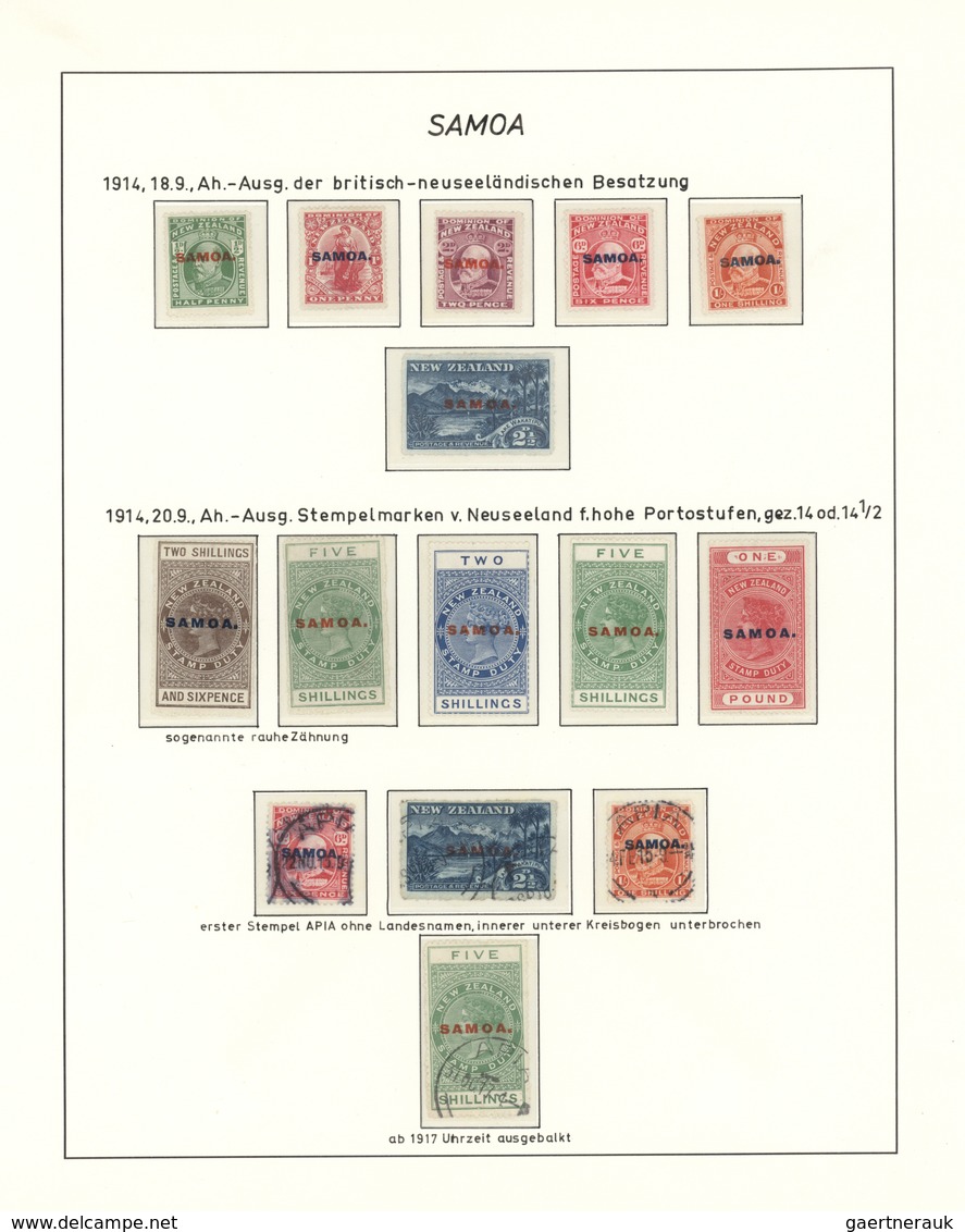 29540 Samoa: 1877/1970, Attractive Mint/used Specialized Collection, Starting With Agar And Davis Private - Samoa