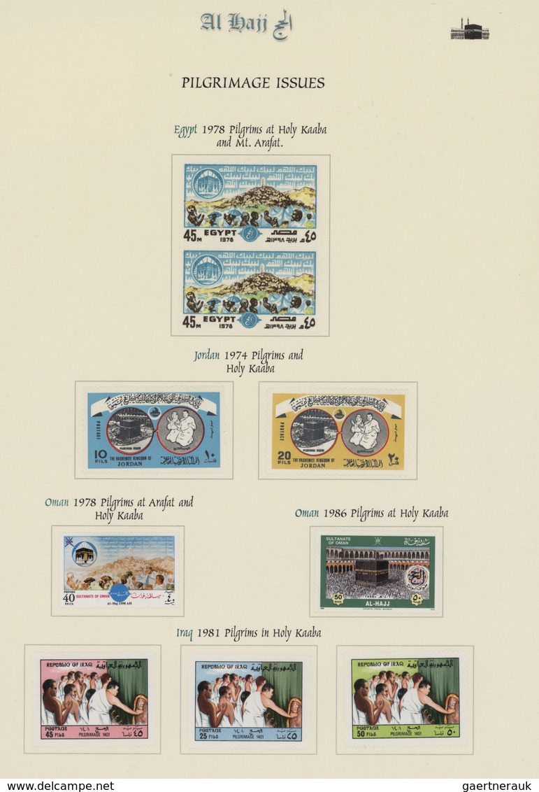 29541 Saudi-Arabien - Hedschas: 1907-1980's: The basis part of the "AL HAJJ - A Philatelic Treatise of the