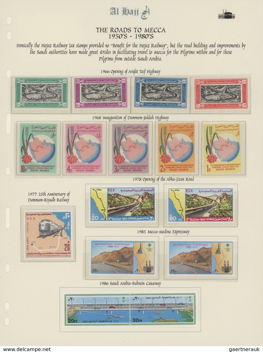 29541 Saudi-Arabien - Hedschas: 1907-1980's: The basis part of the "AL HAJJ - A Philatelic Treatise of the