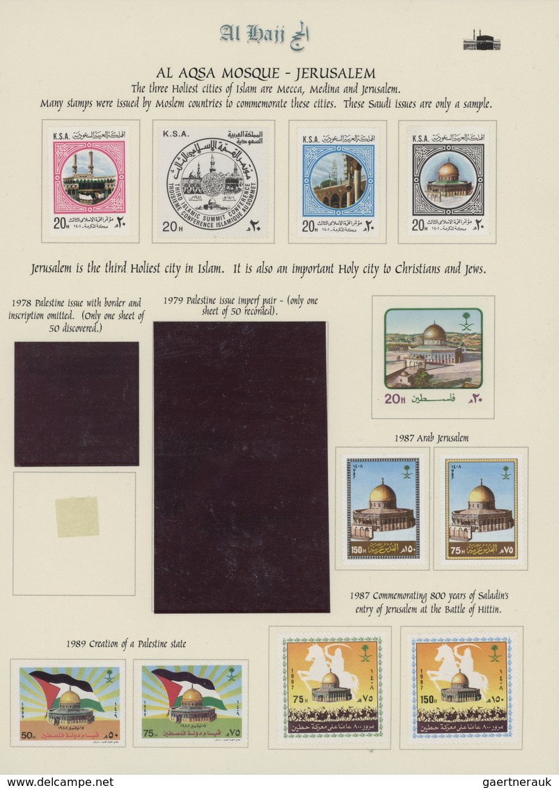 29541 Saudi-Arabien - Hedschas: 1907-1980's: The basis part of the "AL HAJJ - A Philatelic Treatise of the