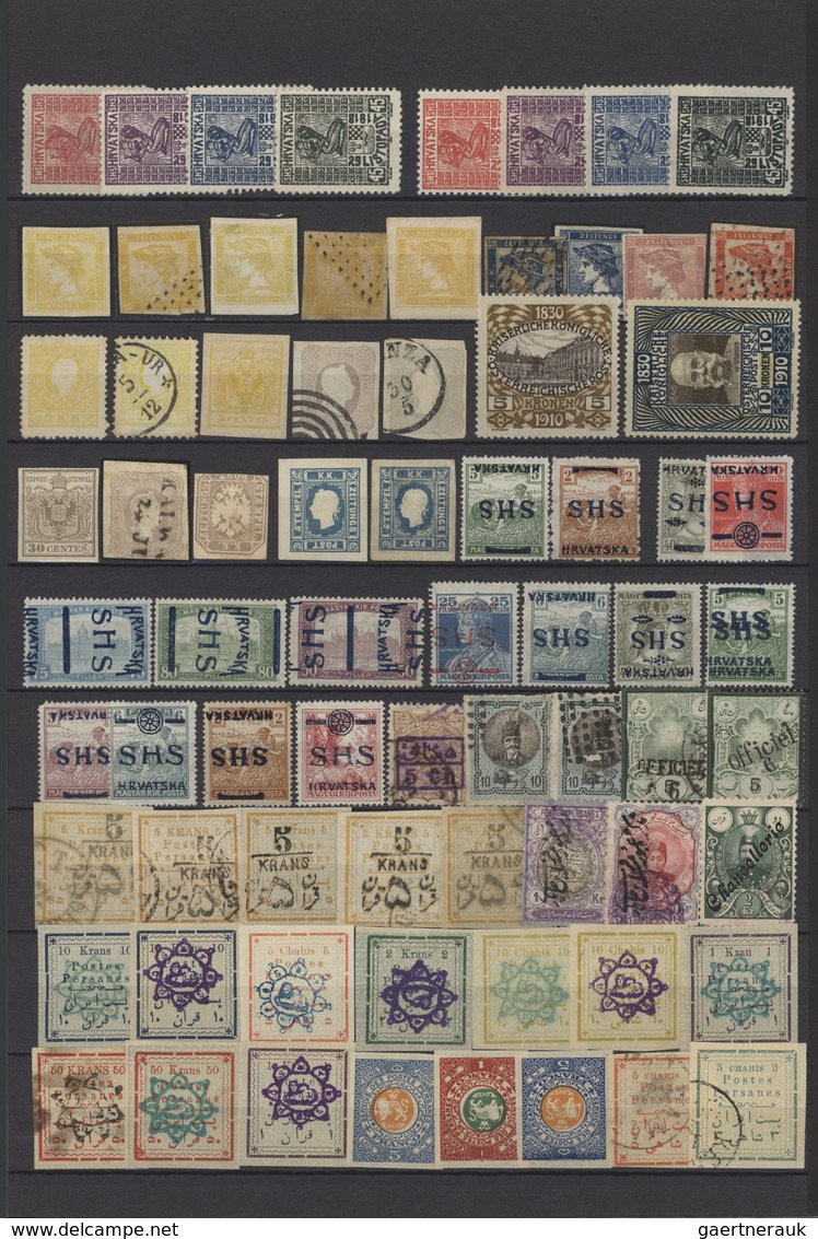 29576 Alle Welt: 1860/1960 (approx), Overseas/Europe/Germany. Collection Of 1,000s FORGERIES, REPRINTS, BO - Verzamelingen (zonder Album)