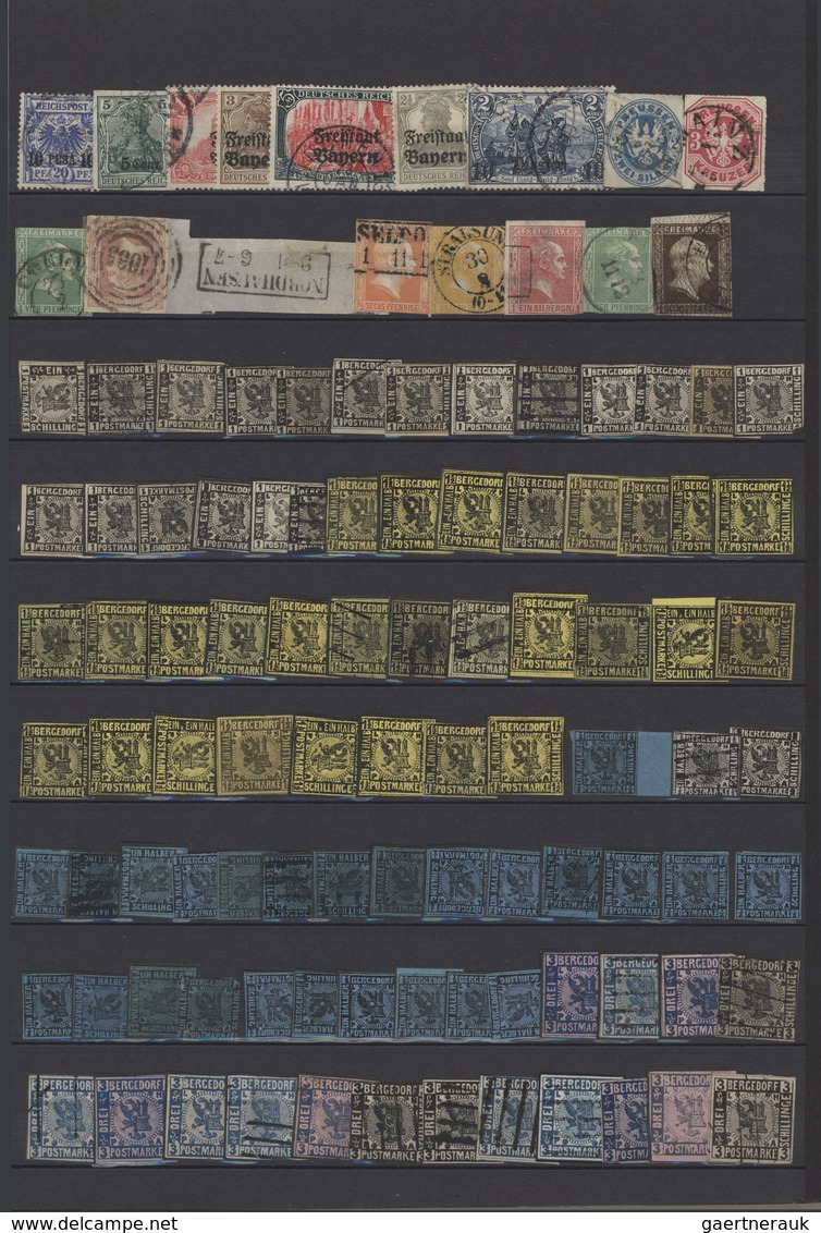 29576 Alle Welt: 1860/1960 (approx), Overseas/Europe/Germany. Collection of 1,000s FORGERIES, REPRINTS, BO