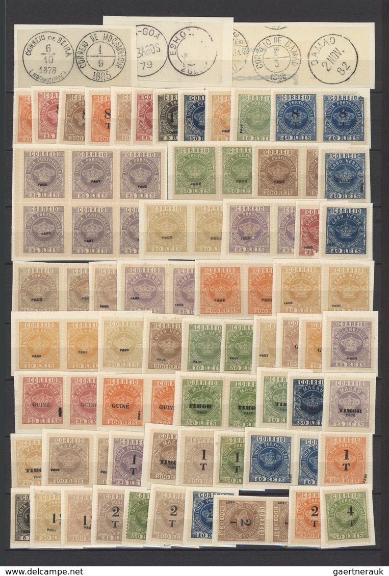 29576 Alle Welt: 1860/1960 (approx), Overseas/Europe/Germany. Collection of 1,000s FORGERIES, REPRINTS, BO