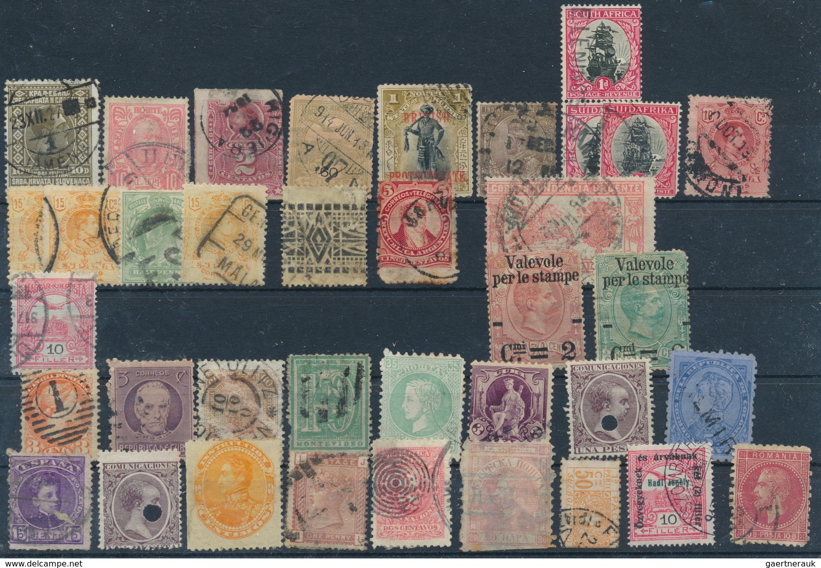 29577 Alle Welt: 1860/1980, (ca.), Mainly Classic / Semi-classic Stamps From All Arround The World On Over - Verzamelingen (zonder Album)