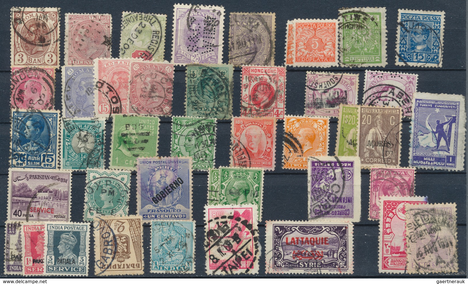 29577 Alle Welt: 1860/1980, (ca.), Mainly Classic / Semi-classic Stamps From All Arround The World On Over - Verzamelingen (zonder Album)