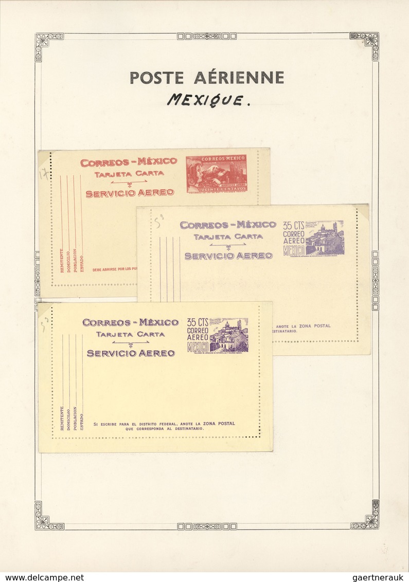 29592 Amerika: 1935/1958 Ca., AIR LETTERS And AIRMAIL STATIONERIES, Comprehensive Collection With Ca.90 Ai - Amerika (Varia)