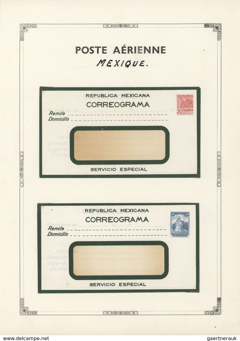 29592 Amerika: 1935/1958 Ca., AIR LETTERS And AIRMAIL STATIONERIES, Comprehensive Collection With Ca.90 Ai - Amerika (Varia)