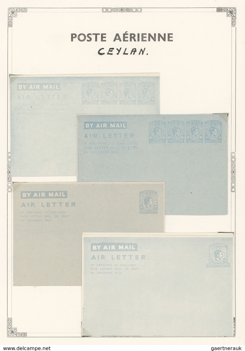 29597 Britische Kolonien: 1935/1958 Ca., AIR LETTERS And AIRMAIL STATIONERIES, Comprehensive Collection Wi - Andere & Zonder Classificatie