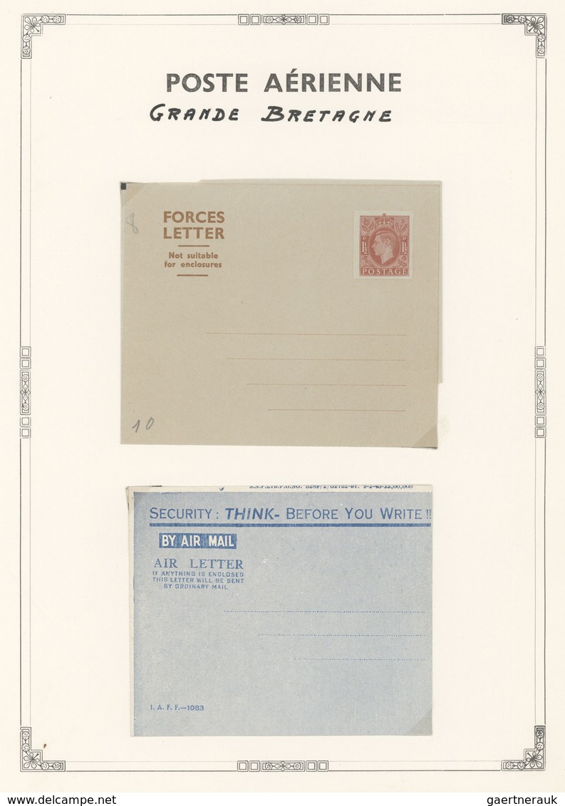 29597 Britische Kolonien: 1935/1958 ca., AIR LETTERS and AIRMAIL STATIONERIES, comprehensive collection wi