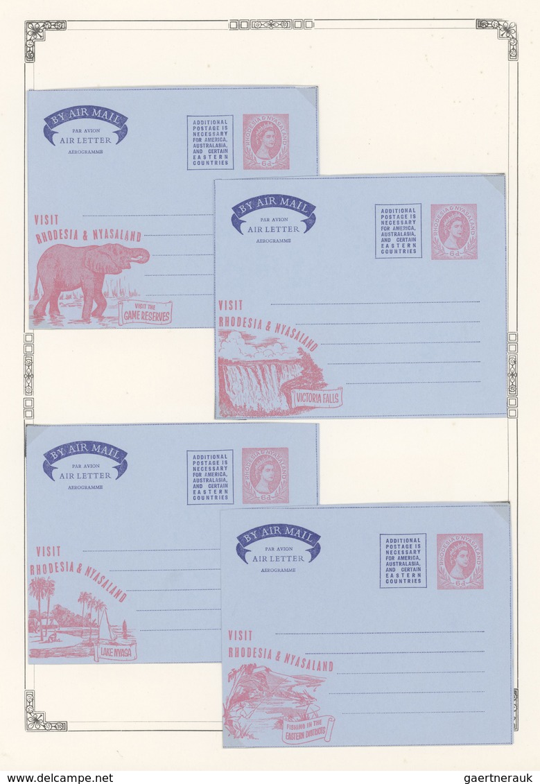 29597 Britische Kolonien: 1935/1958 ca., AIR LETTERS and AIRMAIL STATIONERIES, comprehensive collection wi