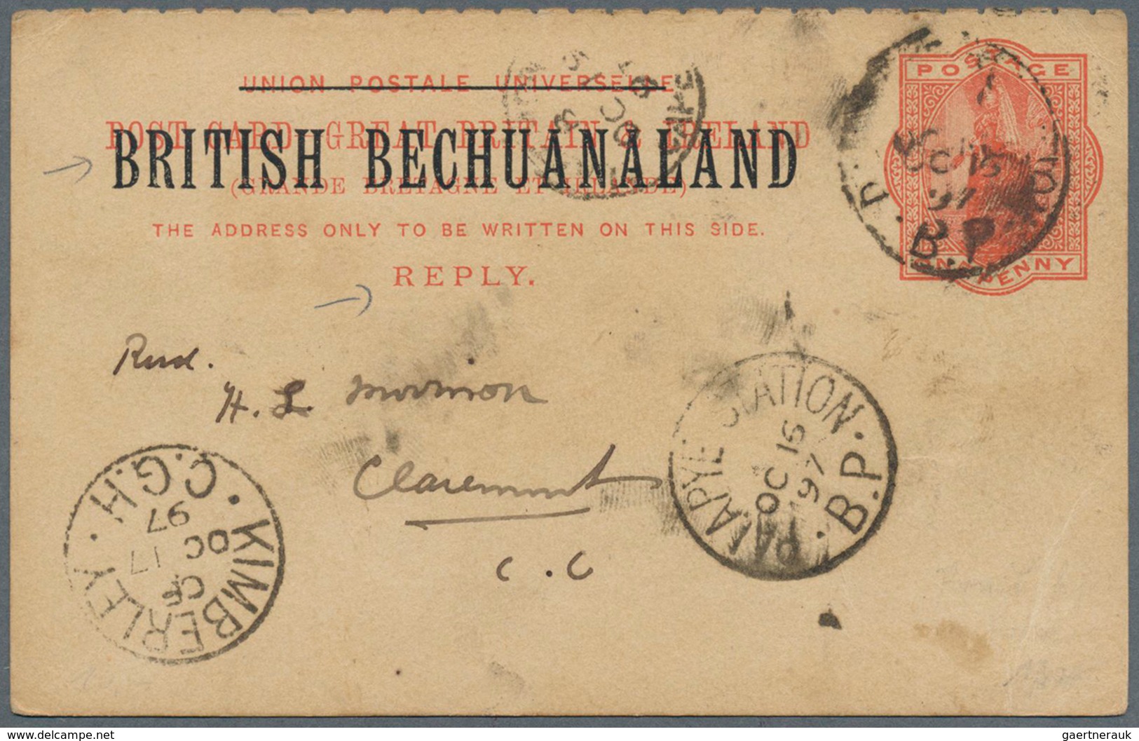 29599 British Commonwealth: 1860's-1950's Ca.: Small Estate Of More Than 100 Covers, Postcards And Postal - Andere & Zonder Classificatie