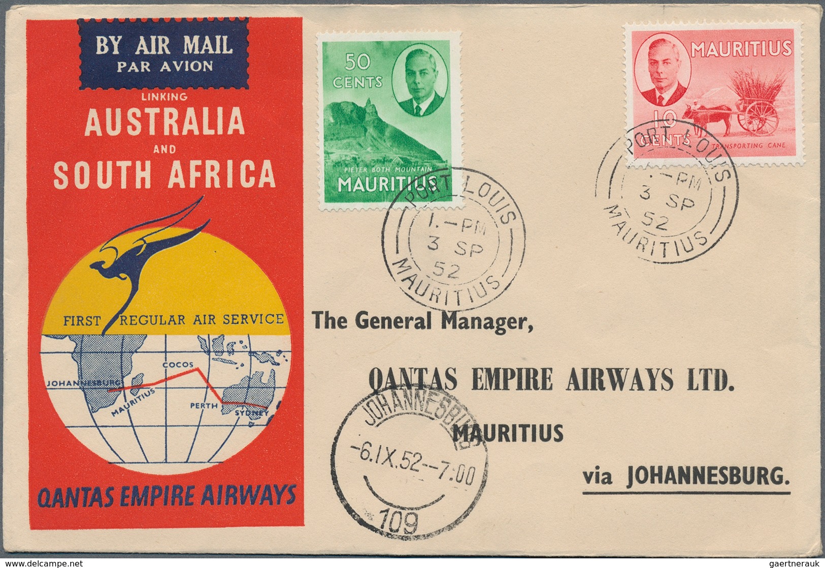 29609 Flugpost Übersee: 1930/1990 (ca.), South Africa-related Airmails, Comprehensive Accumulation Of Airm - Sonstige & Ohne Zuordnung