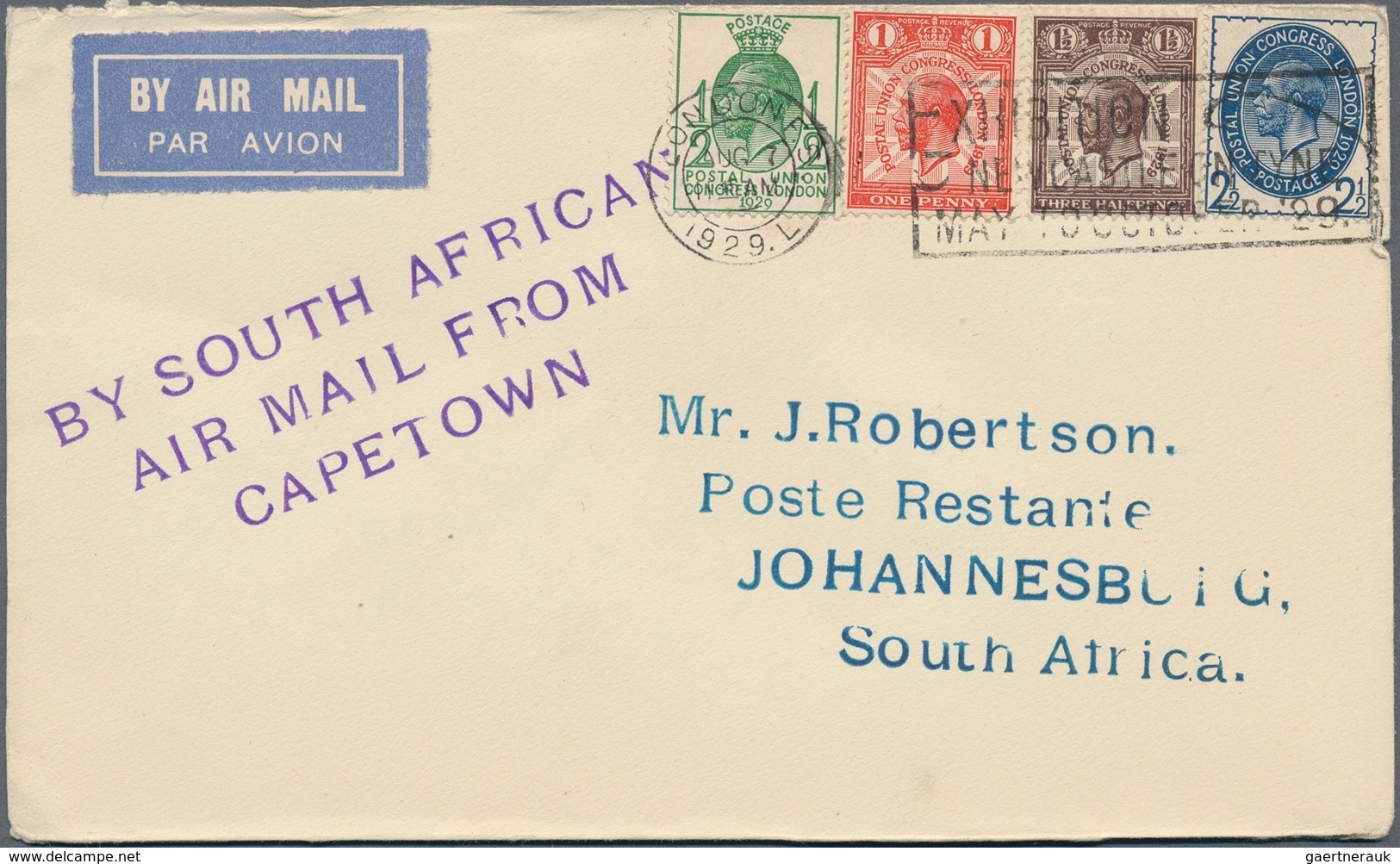 29609 Flugpost Übersee: 1930/1990 (ca.), South Africa-related Airmails, Comprehensive Accumulation Of Airm - Sonstige & Ohne Zuordnung