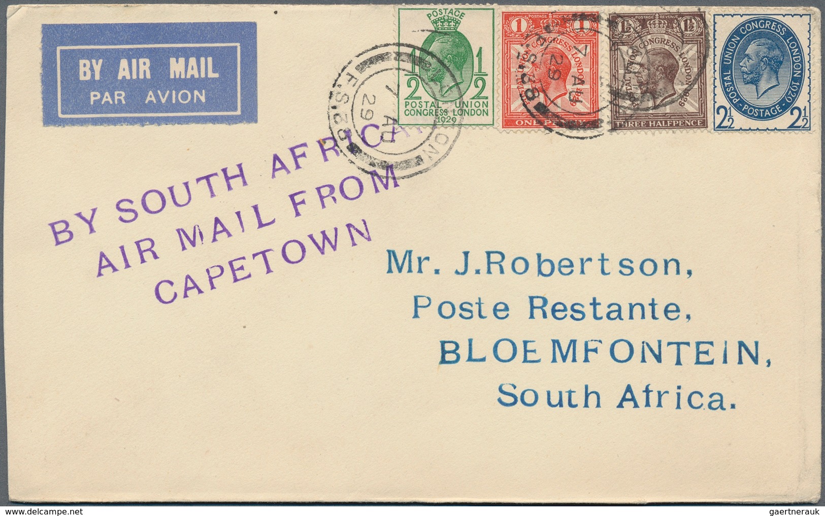29609 Flugpost Übersee: 1930/1990 (ca.), South Africa-related Airmails, Comprehensive Accumulation Of Airm - Autres & Non Classés