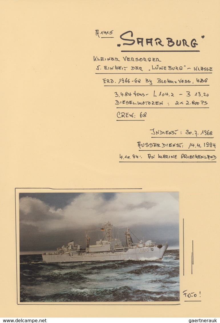 29610 Deutsche Schiffspost - Marine: ex 1956/2010, Deutsche Marine. TROSS-EINHEITEN. Sammlung von Briefen,