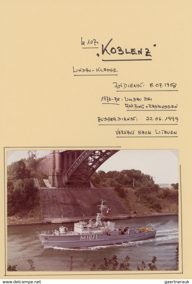 29613 Deutsche Schiffspost - Marine: ex 1956/2010, Deutsche Marine. MINEN-WAFFE (alle Klassen, alle Einhei