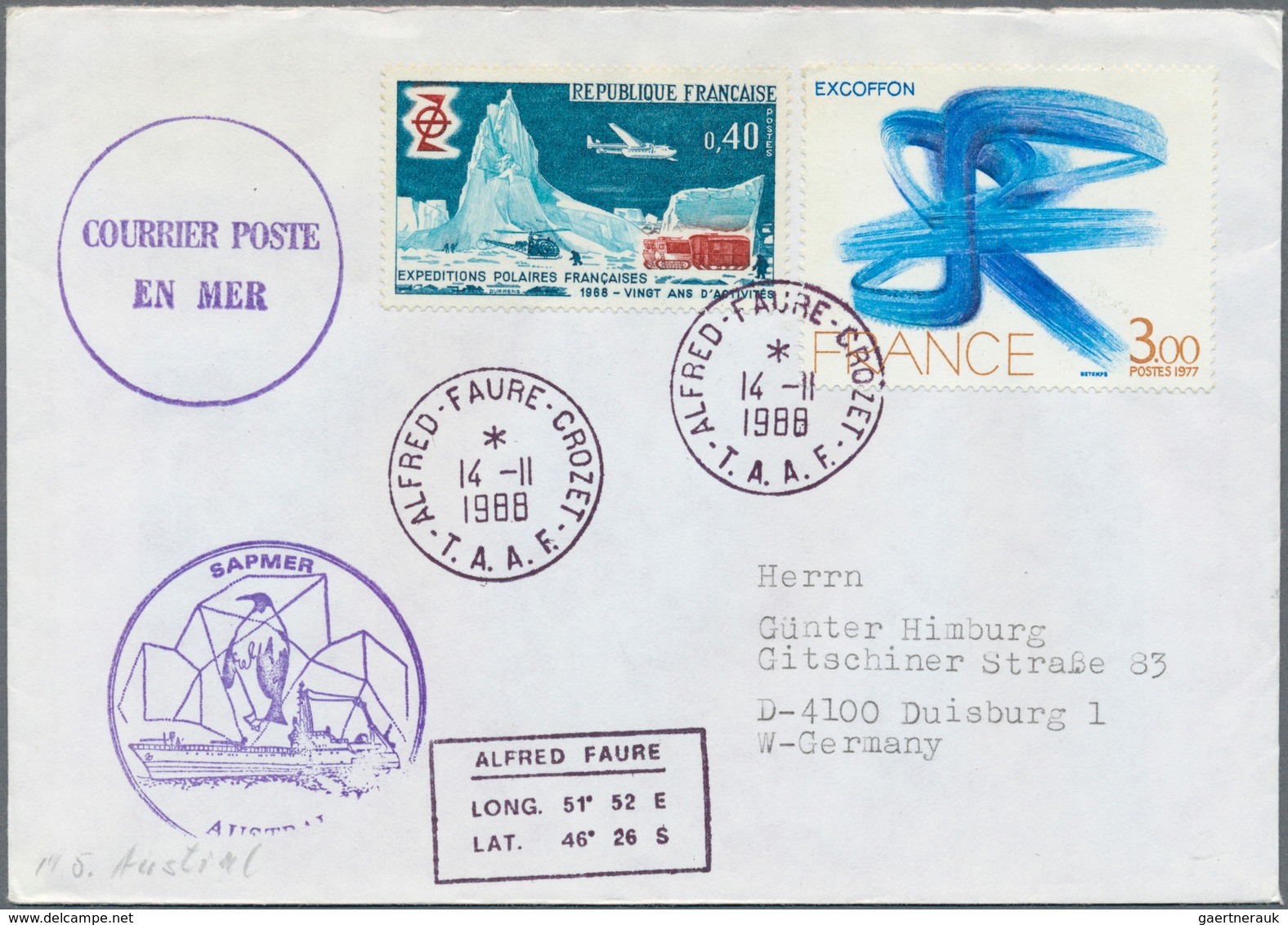 29615 Thematik: Arktis & Antarktis / Arctic & Antarctic: 1979/1994, Ship Mail/thematic Covers Arctic-/Anta - Andere & Zonder Classificatie