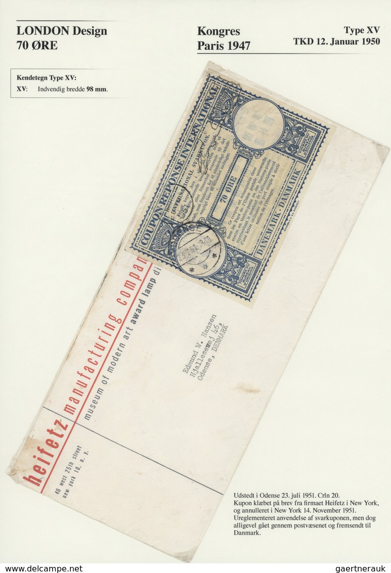 29622 Thematik: I.A.S. / intern. reply coupons: 1906/2014, Denmark, comprehensive and very detailed exhibi