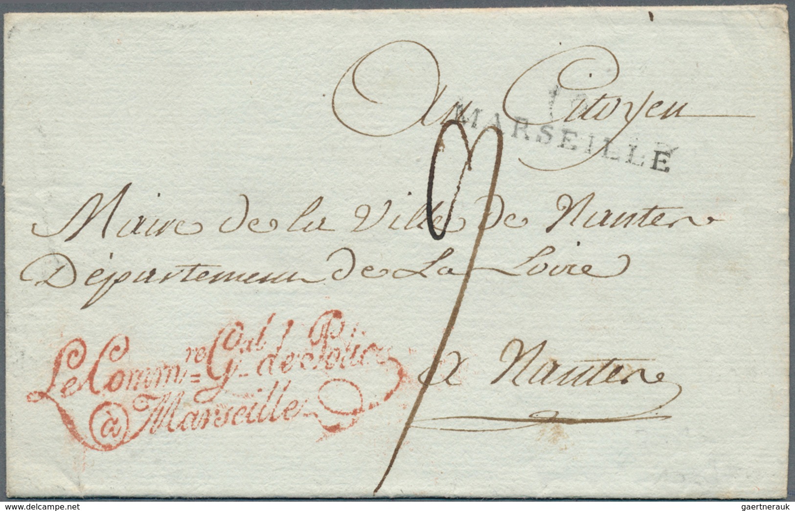 29644 Thematik: Polizei / Police: 1800/1850, Group Of 8 Entire Letters With Official Handstamps From Polic - Polizei - Gendarmerie