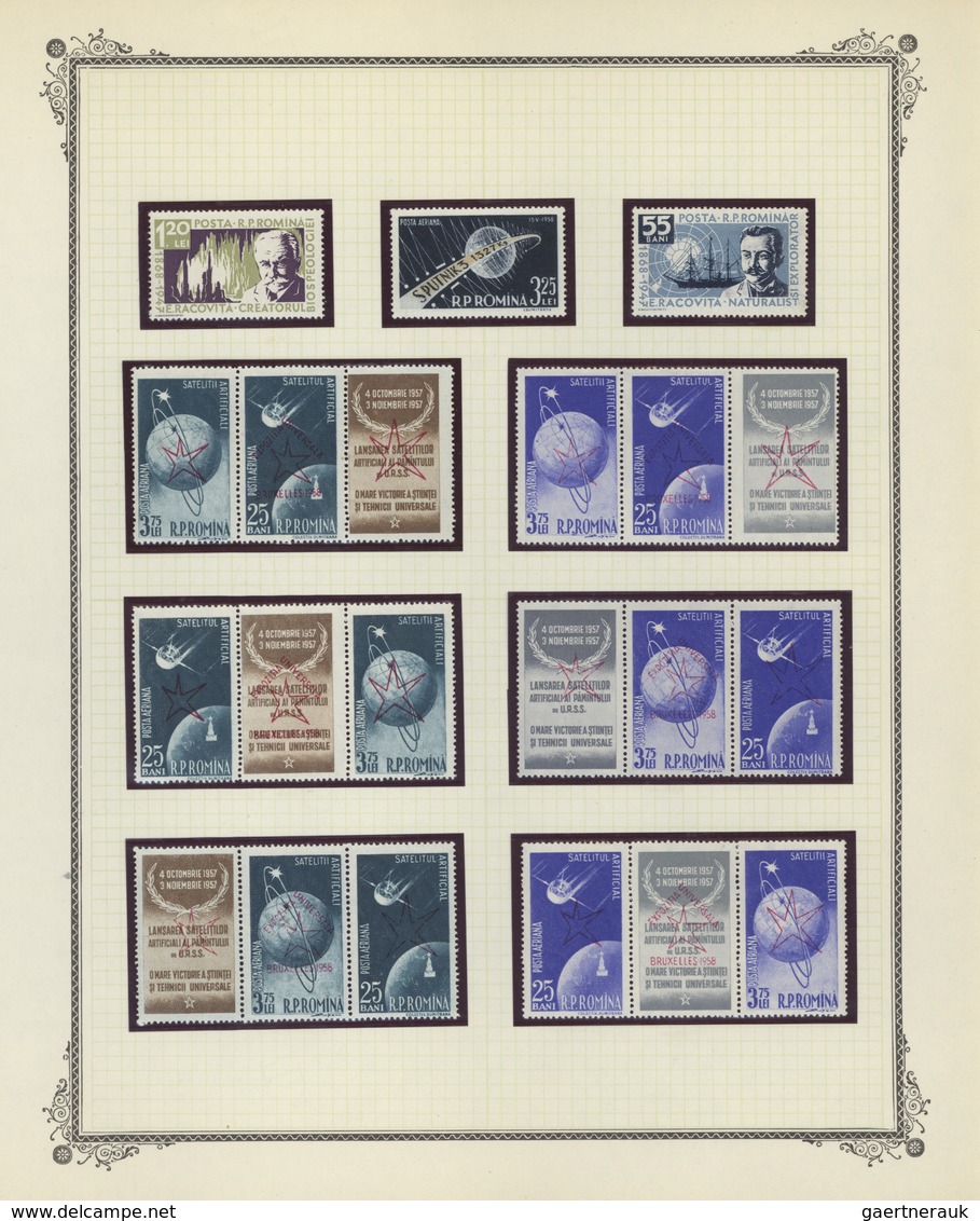 29645 Thematik: Raumfahrt / astronautics: 1940/1970 (ca.), comprehensive and idiosyncratic mint collection