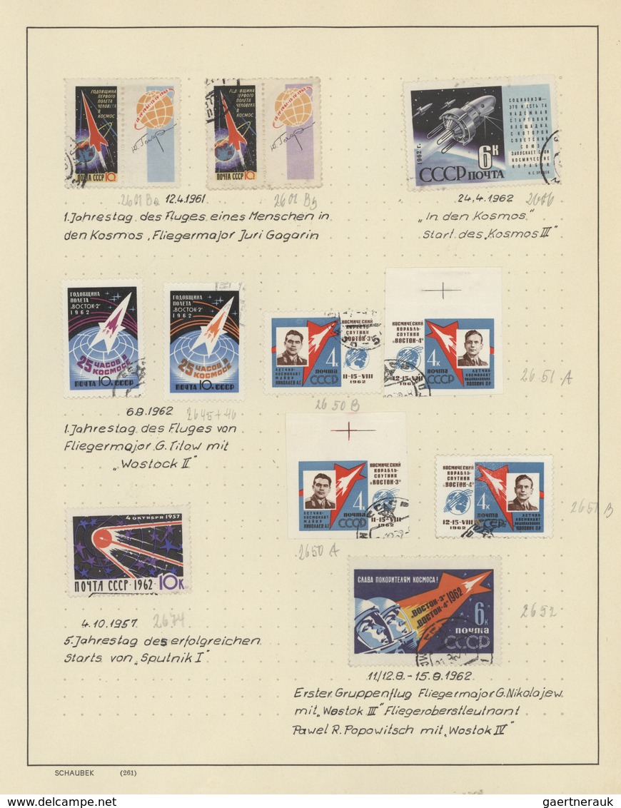 29646 Thematik: Raumfahrt / Astronautics: 1960/1980 (ca.), Collection/accumulation In Three Binders And Fo - Andere & Zonder Classificatie