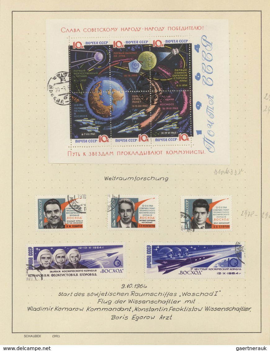 29646 Thematik: Raumfahrt / Astronautics: 1960/1980 (ca.), Collection/accumulation In Three Binders And Fo - Andere & Zonder Classificatie