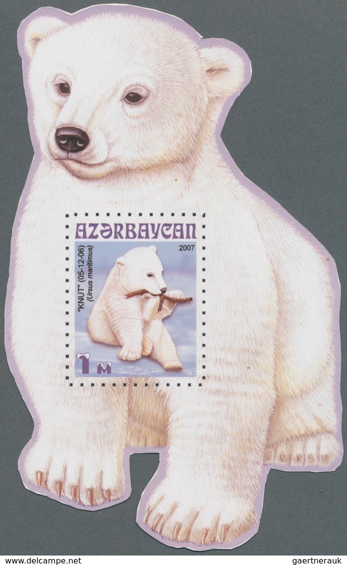 29655 Thematik: Tiere-Bären / Animals-bears: 2007, Azerbaydjan. Very Nice Lot, Featuring "KNUT - THE FAMOU - Beren