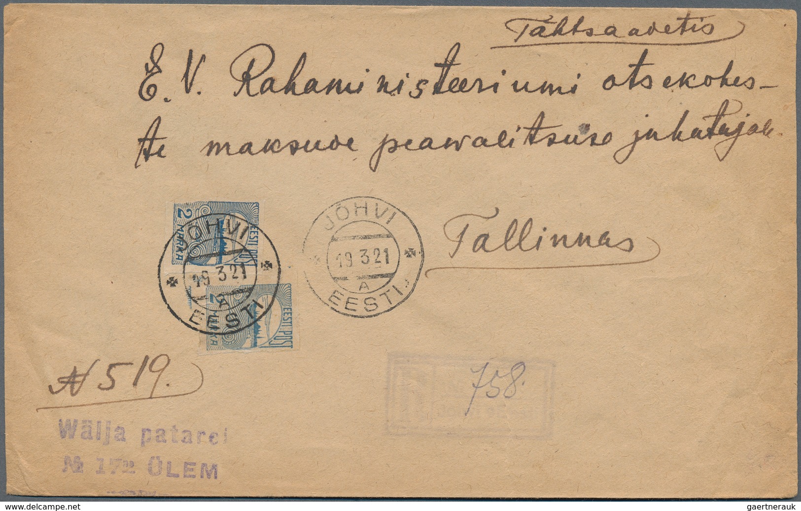 29673 Estland: 1918/1943 (ca.), assortment of apprx. 90 covers/cards/stationeries/ppc, comprising a good r