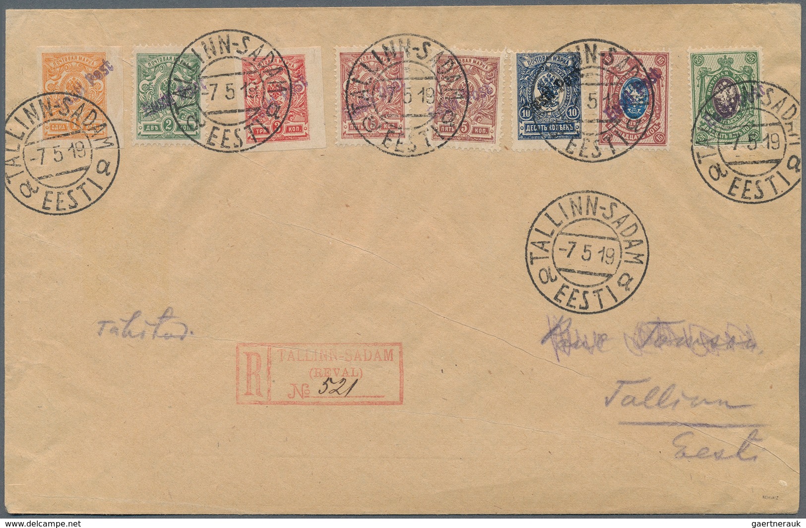 29673 Estland: 1918/1943 (ca.), assortment of apprx. 90 covers/cards/stationeries/ppc, comprising a good r