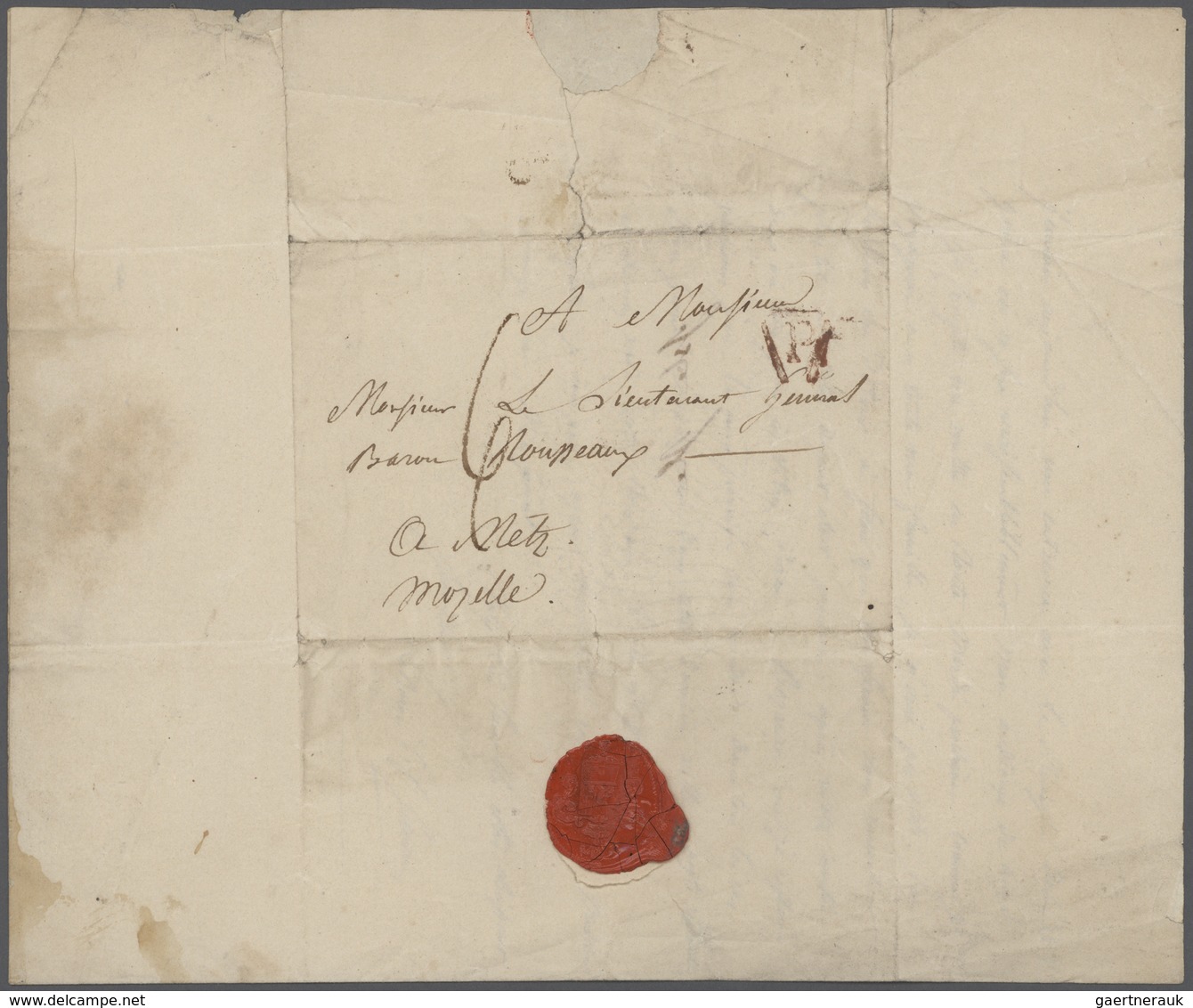 29679 Frankreich - Vorphilatelie: 1728/1820 Ca., Interesting Lot With Ca.30 Entire Letters And Documents, - 1792-1815: Veroverde Departementen