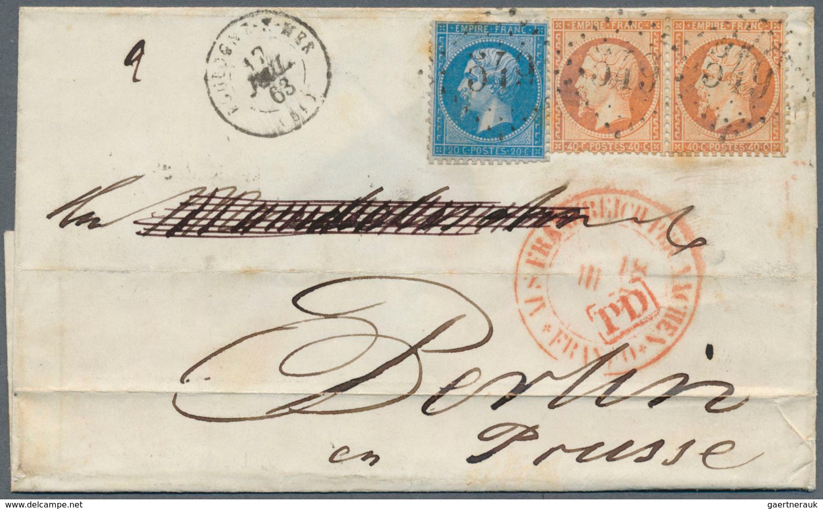 29687 Frankreich: 1860/1875, Nice Lot Incl. 18 Covers With Napoleon III And Ceres Issues. - Gebruikt
