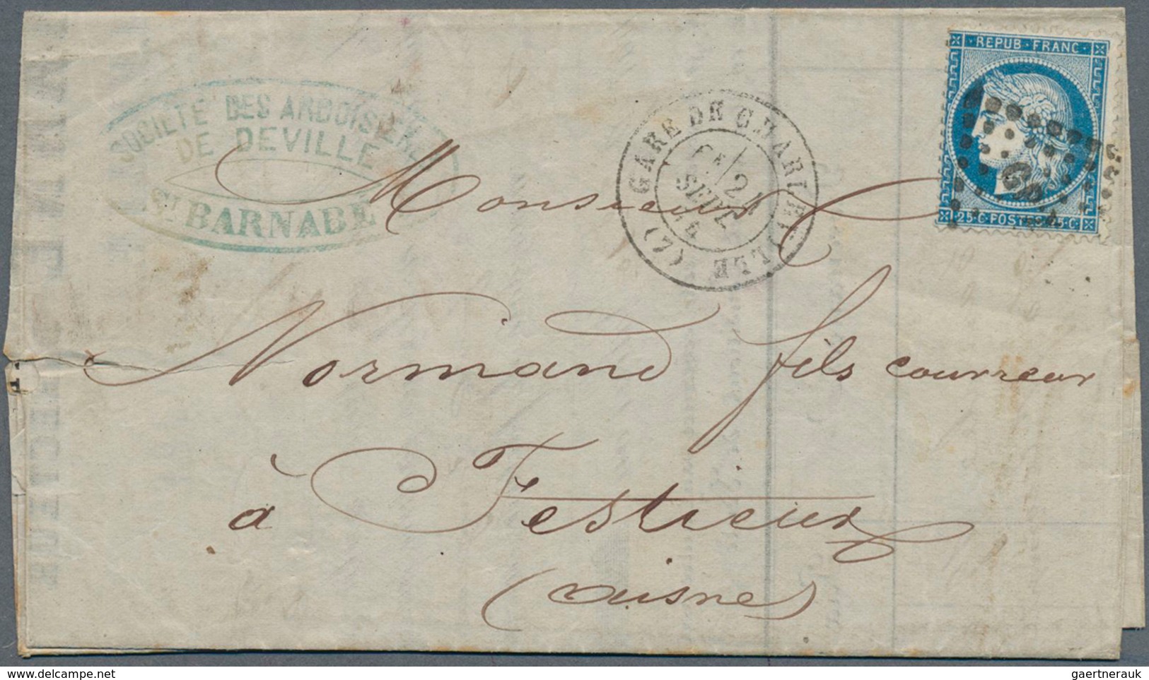 29687 Frankreich: 1860/1875, Nice Lot Incl. 18 Covers With Napoleon III And Ceres Issues. - Gebruikt