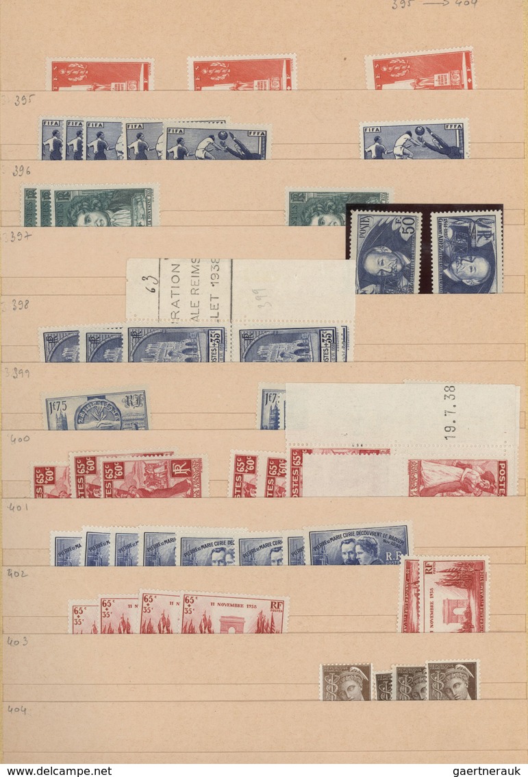 29696 Frankreich: 1900 - 1941, Stock Book With Mostly Mint Stock, Enormous Catalog Value. - Gebruikt