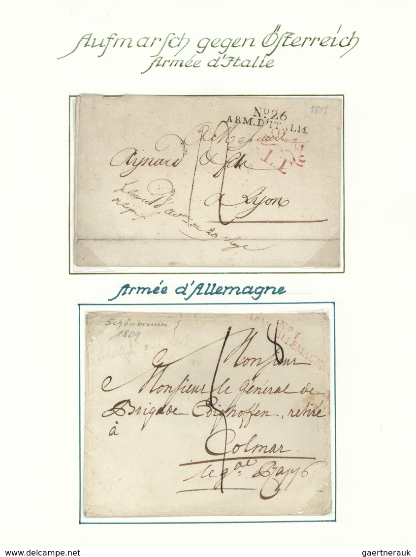 29729 Frankreich - Militärpost / Feldpost: 1793/1813, French Armies In Germany, Collection With 23 Entires - Militaire Zegels