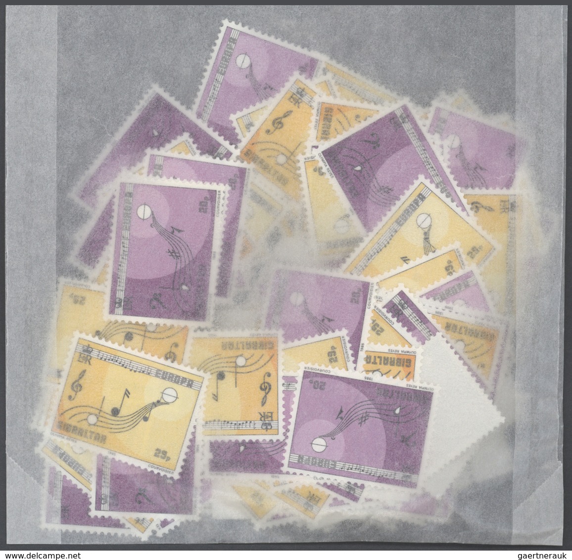 29732 Gibraltar: 1979-1990: Bulk Lot, CEPT Stamps In Complete Sets. 1979: 2400 Sets, 1980: 3300 Sets, 1981 - Gibraltar