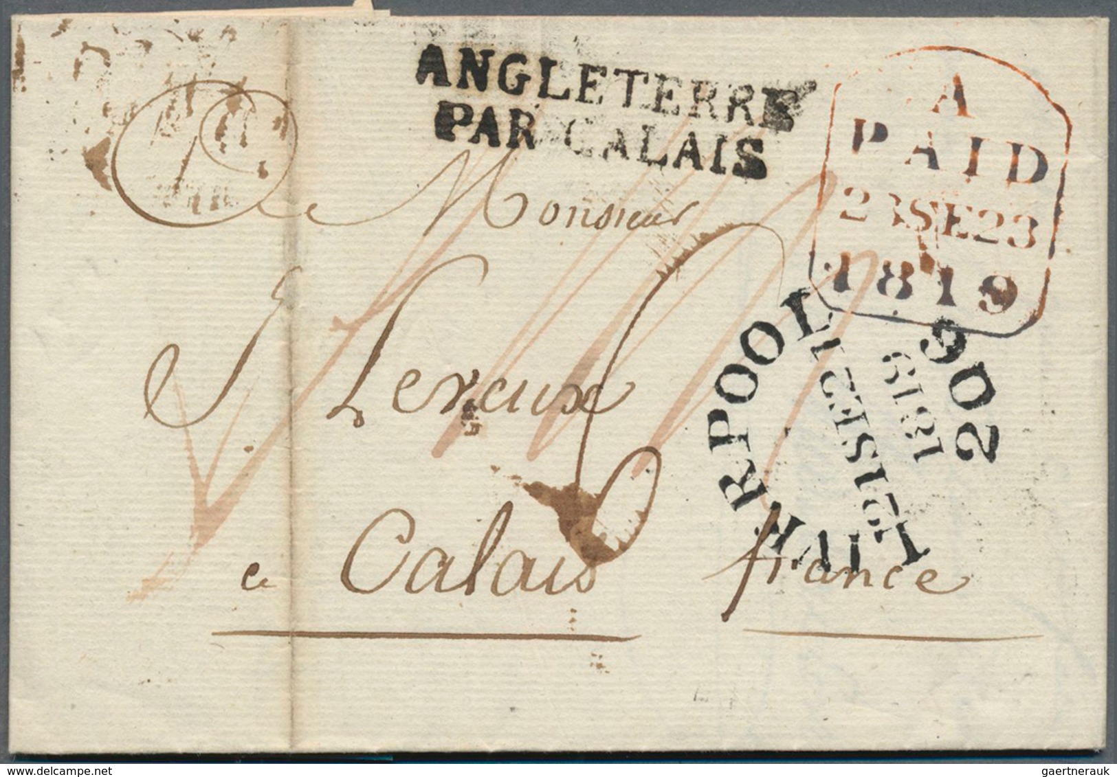 29735 Großbritannien - Vorphilatelie: 1746/1874, comprehensive collection with 128 covers, mostly sent to