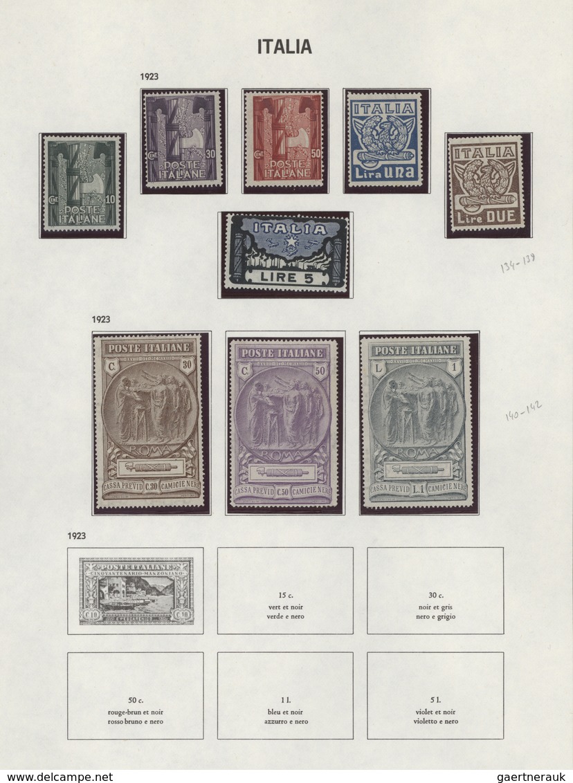 29754 Italien: 1863/1981: Mixed (mint And Used) Collection With Many Better Stamps In DAVE Preprinted Albu - Marcofilie