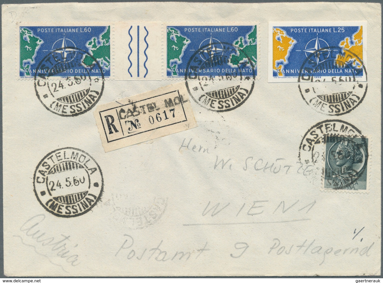 29757 Italien: 1960/1971. Lot Containing 29 Covers And Cards All Franked By EUROPA Stamps (all Imperforate - Marcofilie