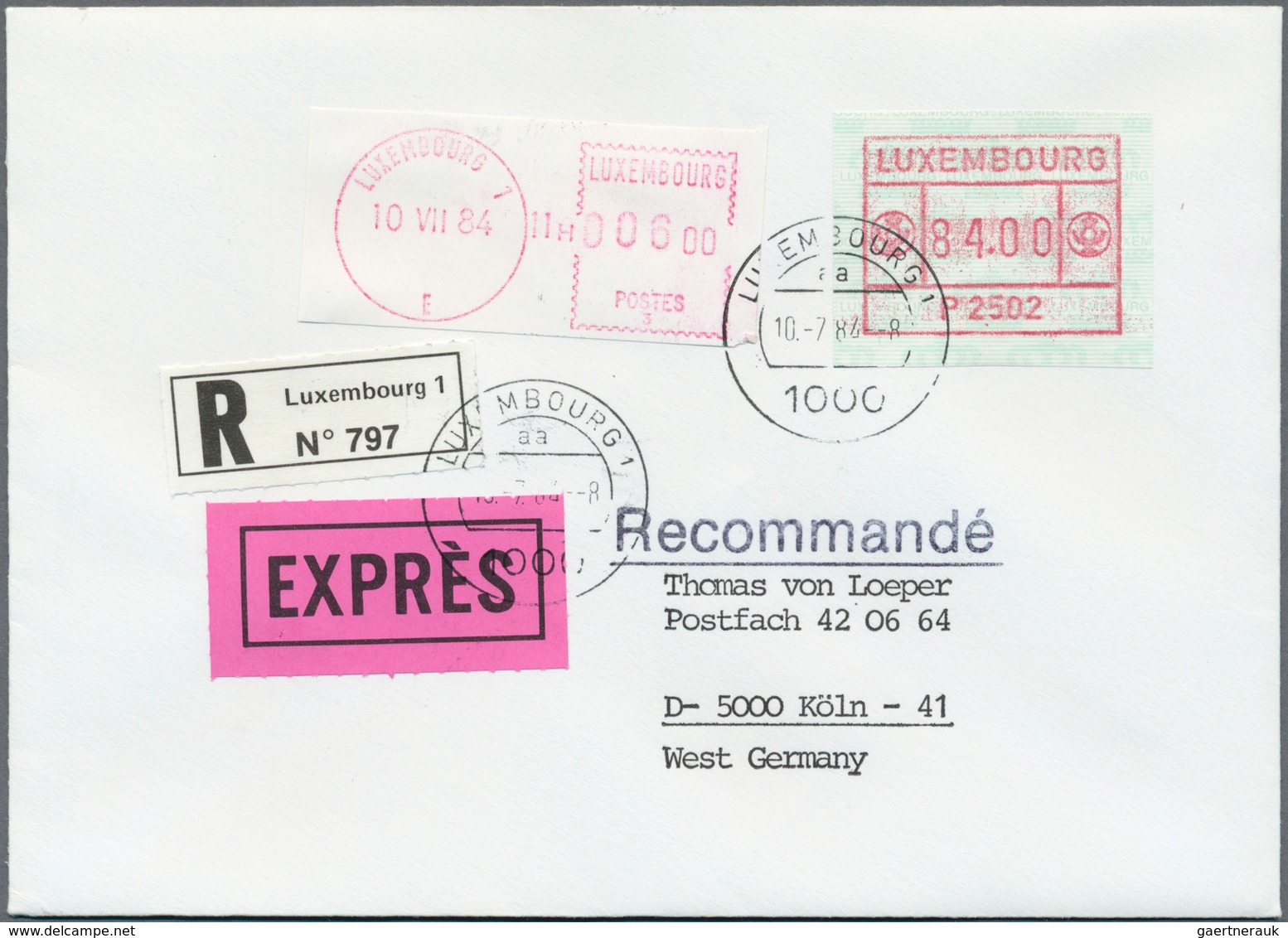 29785A Luxemburg - Automatenmarken: 1983 - 1997. ATM Postage Labels. Frama. Specialized Collection With ATM - Frankeervignetten