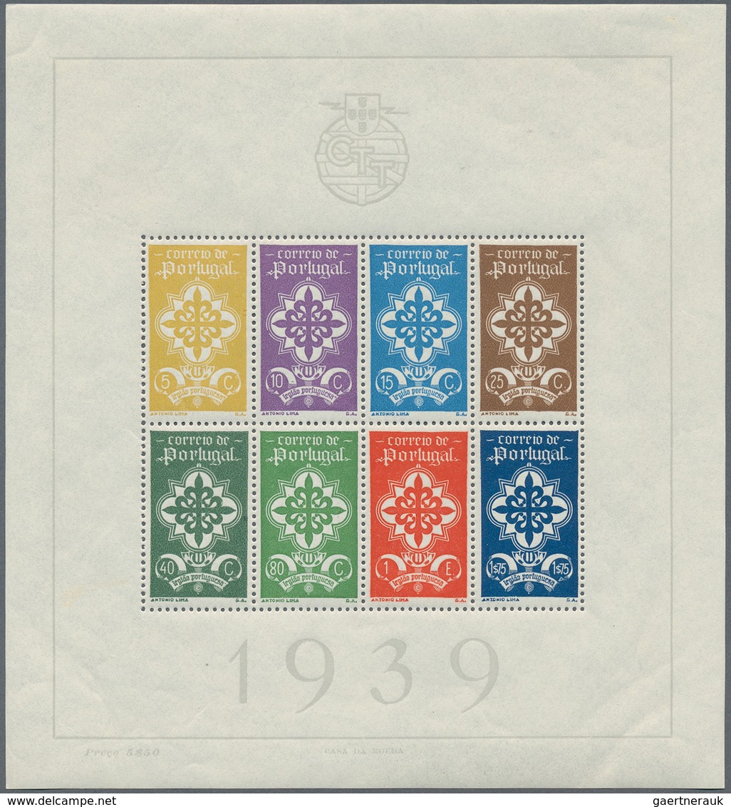 29836 Portugal: 1940/1946, Souvenir Sheets: 1940 Portuguese Legion, 1940 Independence, 1940 Stamp Centenar - Brieven En Documenten