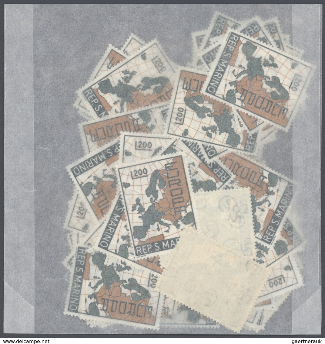 29844 San Marino: 1961-1990: Bulk Lot, CEPT Stamps In Complete Sets. 1961: 4500 Sets, 1962: 4900 Sets, 196 - Ongebruikt