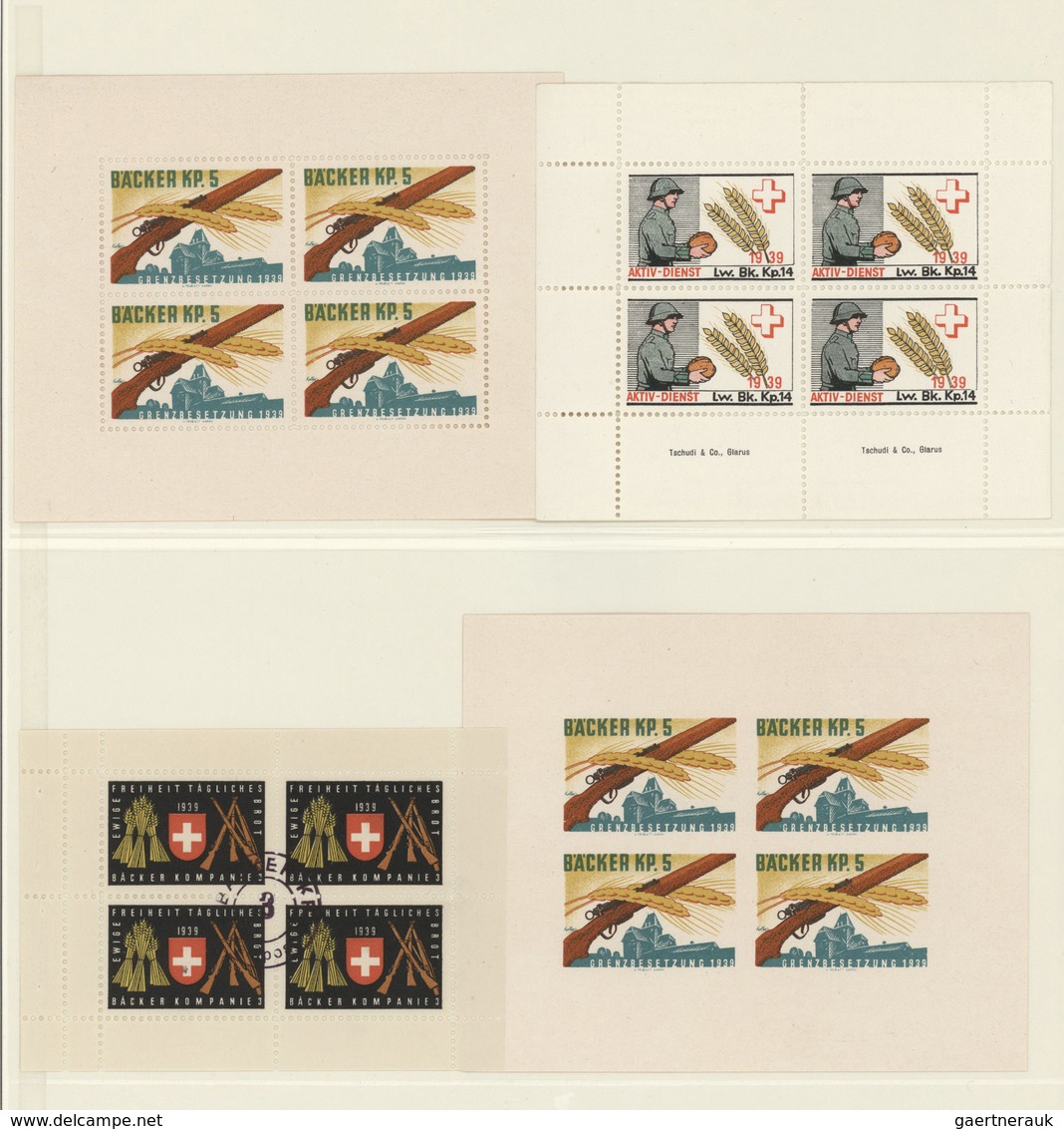 29856 Schweiz: 1939/1941, SOLDATENMARKEN, Umfangreiche Und Vielseitige Sammlung Von über 2.200 Marken (inc - Ongebruikt