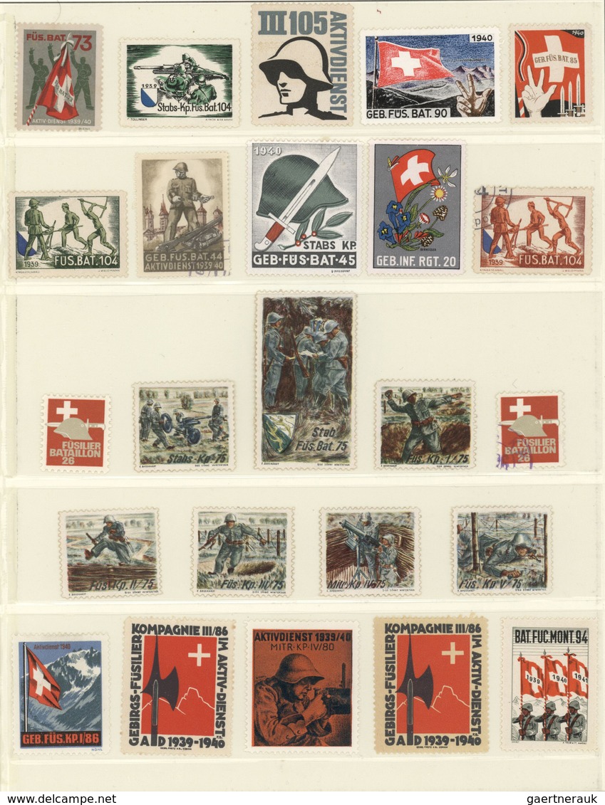 29856 Schweiz: 1939/1941, SOLDATENMARKEN, Umfangreiche Und Vielseitige Sammlung Von über 2.200 Marken (inc - Ongebruikt