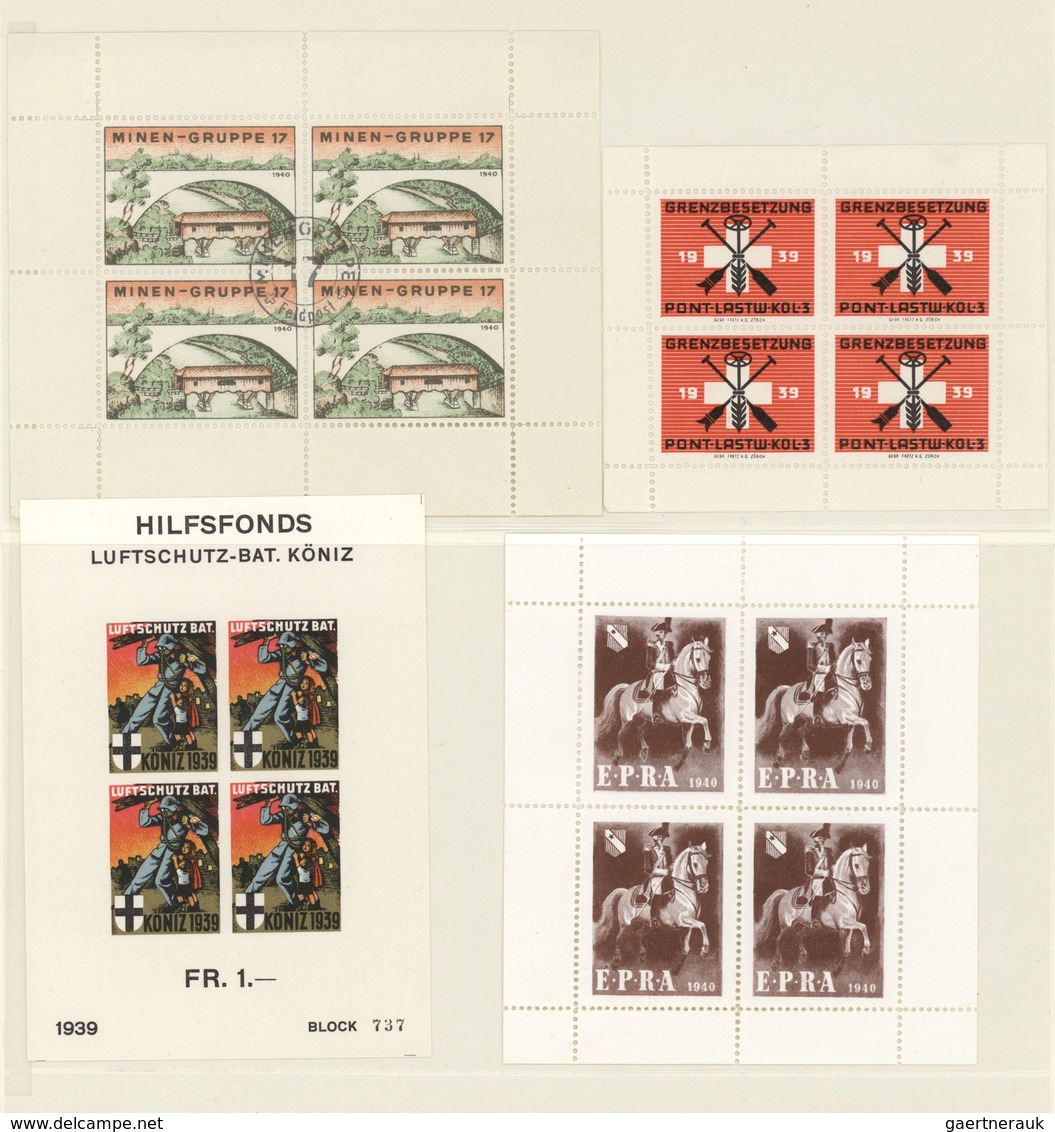 29856 Schweiz: 1939/1941, SOLDATENMARKEN, Umfangreiche Und Vielseitige Sammlung Von über 2.200 Marken (inc - Ongebruikt