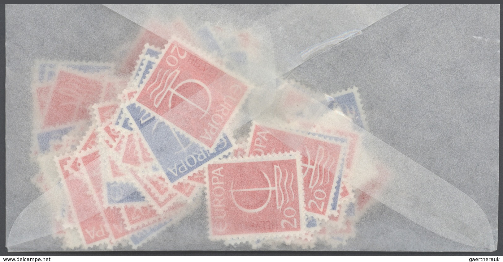 29859 Schweiz: 1959-1990: Bulk Lot, CEPT Stamps In Complete Sets. 1959: 6800 Sets, 1960: 900 Sets, 1961: 4 - Ongebruikt