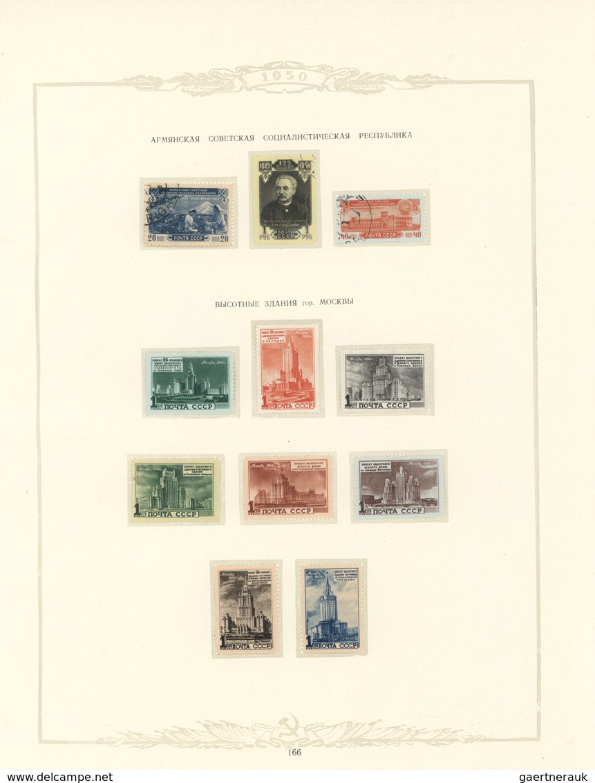 29866 Sowjetunion: 1921/1979, mainly mint collection in three volumes, neatly mounted on album pages and w