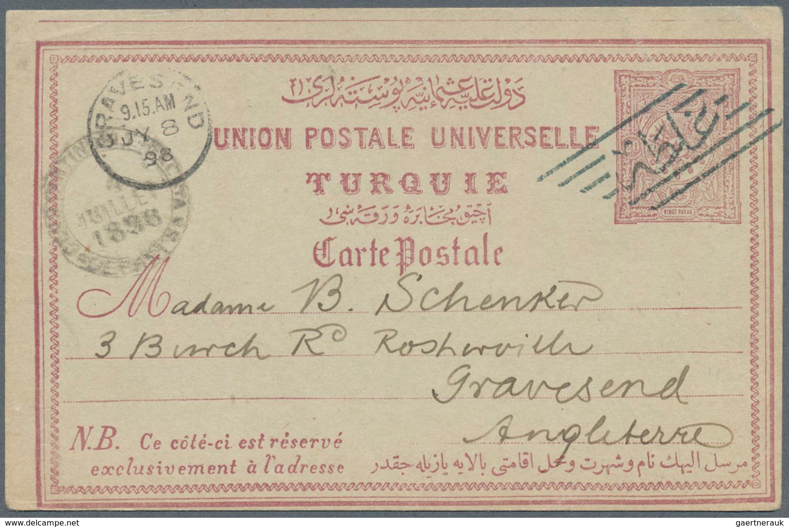 29881 Türkei: 1850/1930 Ca., Lot With More Than 60 Covers, Cards And Stationeries, Comprising Parcel Cards - Brieven En Documenten