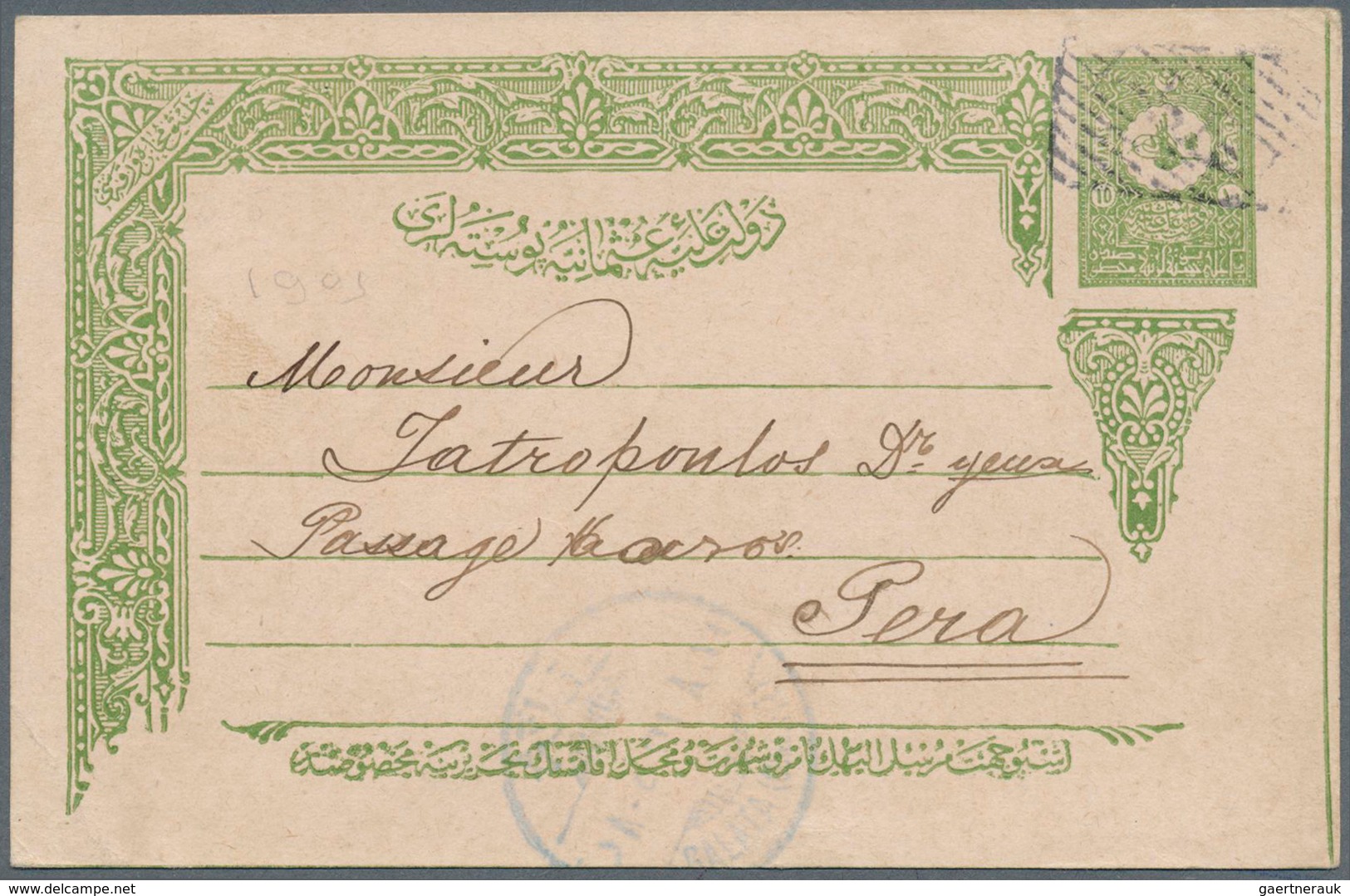 29883 Türkei: 1870/1930 Ca., Lot With Ca.90 Covers And Documents, Comprising Various Postal Stationery Car - Brieven En Documenten