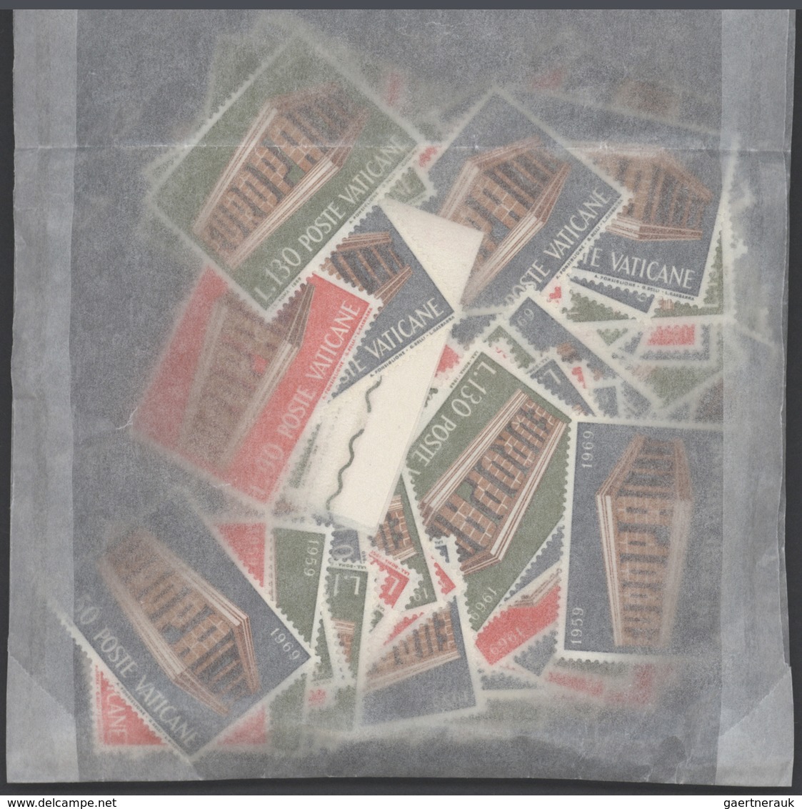 29889 Vatikan: 1969-1969: Bulk Lot, CEPT Stamps In Complete Sets. 1969: 7300 Sets, Postal Selling Price: 1 - Brieven En Documenten